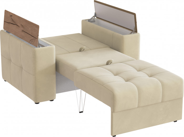 Кресло-кровать "Нави", Бежевый/МДФ дуб канадский