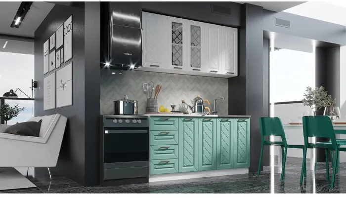 Кухня МДФ Агава 1600, Трюфель