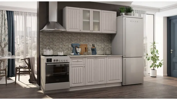 Кухня МДФ Хозяюшка 1500, Трюфель