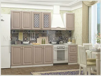 Кухня МДФ Настя, 2000 (Трюфель, Белый)