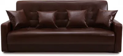 Диван Аккорд 140 коричневый пружинный блок Боннель