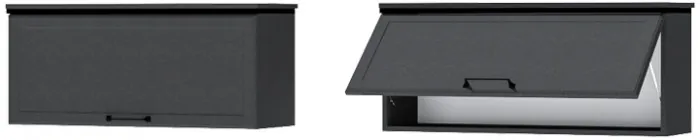 Модульная Гостиная Шарм, набор 1, Антрацит/Крафт золотой