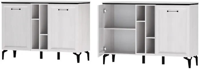 Модульная Гостиная Шарм, набор 2, Ясень Анкор Светлый