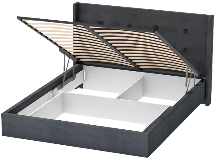 Модульная Спальня Шарм, набор 8, Антрацит/Дуб крафт золотой