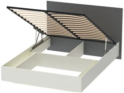 Кровать 1,4 арт.031-М1 ПМ (Графит/Миндаль)