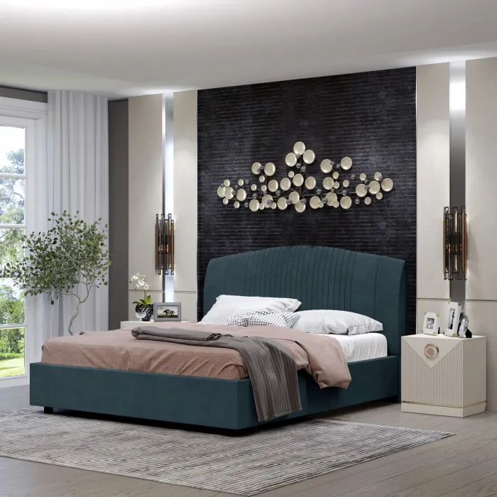 Кровать-12М с подъёмным основанием 1400 ментол