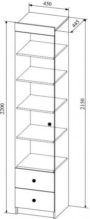 Модульная детская KI-KI композиция 5, Белый/Белое дерево