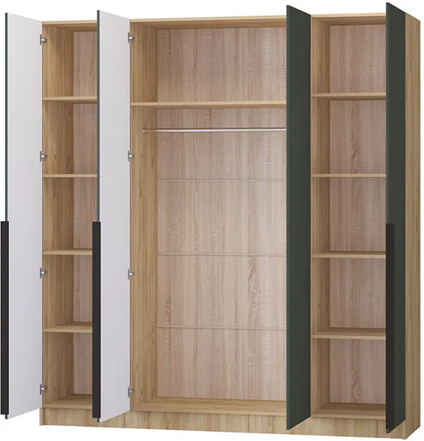 Шкаф Авис 2,0, Крафт золотой/Грин