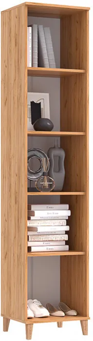 Пенал закрытый Ирис, Крафт золотой/Браш графит