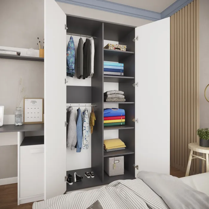 Подростковая Кэнди, композиция 2, графит/белый