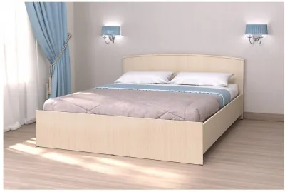 Кровать арт.032, низкий щиток, 160 (Дуб белфорт)