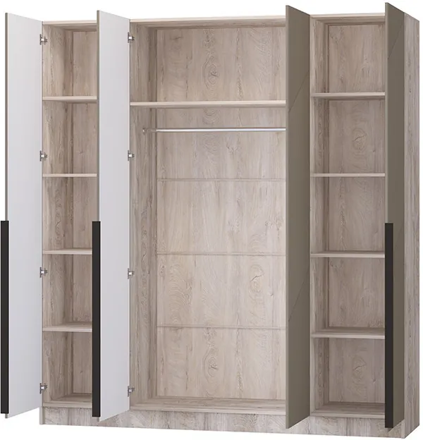 Шкаф Авис 2,0, Дуб эндгрейн/Крема