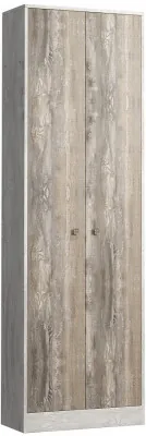 Шкаф двухдверный "Марк" - Бетон пайн светлый/Бетон пайн темный