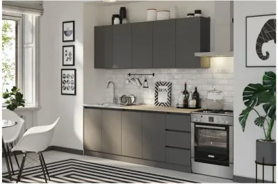 Кухня ЛДСП Челси 2000 (графит)