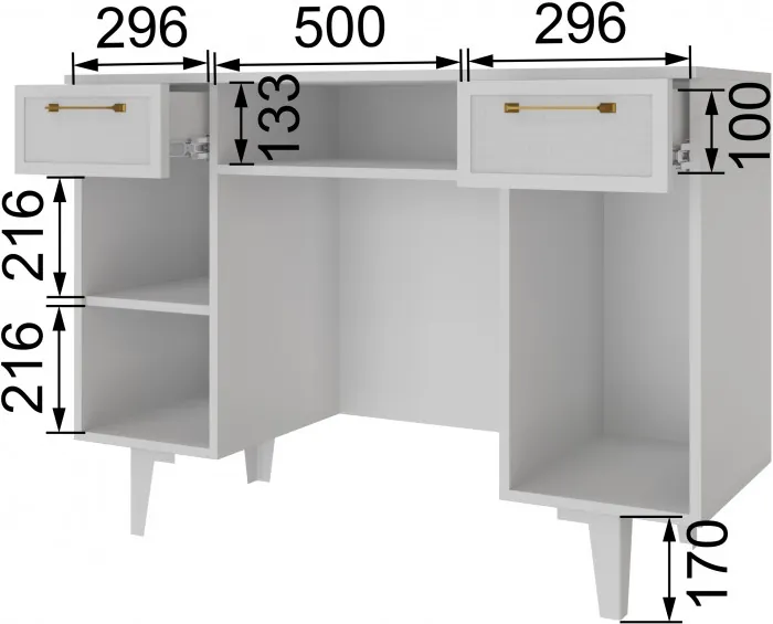 Толедо Стол косметический ТС-20 белый