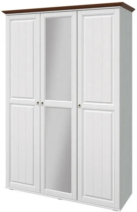 Модульная спальня Валенсия (Белый матовый / Орех)