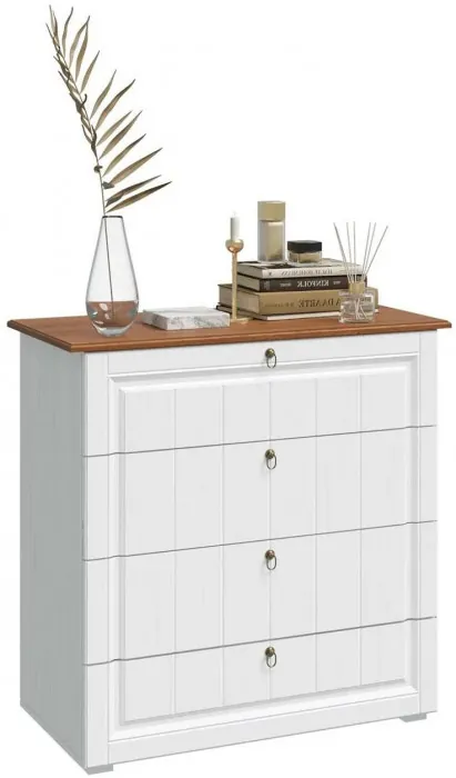 Модульная спальня Валенсия (Белый матовый / Орех)