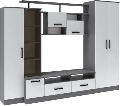 Гостиная Оскар-5, Графит серый/Камень серый