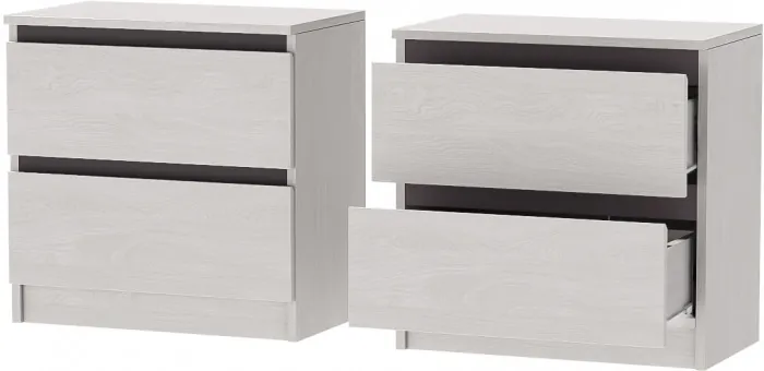 Модульная спальня Кэт-1, набор 1, Ясень Анкор Светлый/Графит