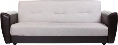 Диван книжка Амстердам 120 рогожка бежевая, пружинный блок Боннель