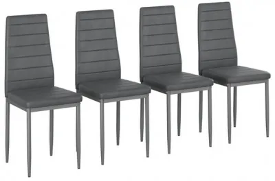 Четыре стула Мебель--24 A-117, серый