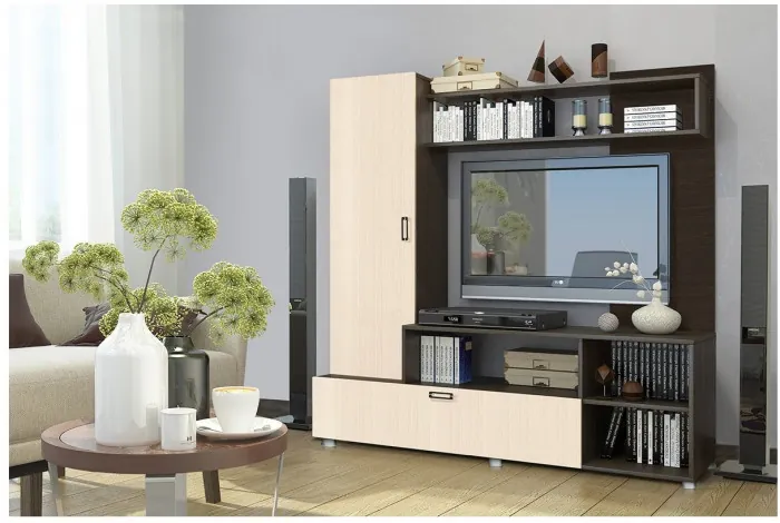 Гостиная Аллегро 8 (Ясень шимо темный / светлый)