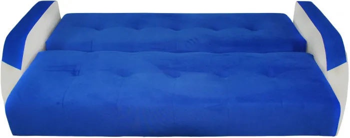 Диван-книжка Феникс 140 синий, пружинный блок Боннель