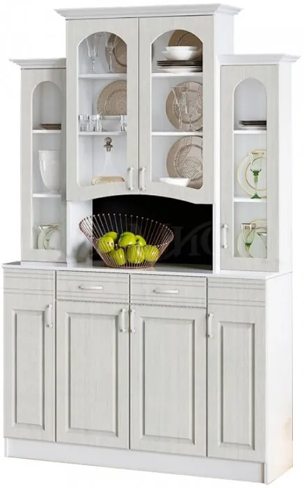 Буфет Констанция 4-х створчатый (Белый матовый)