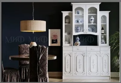 Буфет Лиза 2 четырёхстворчатый, белый глянец