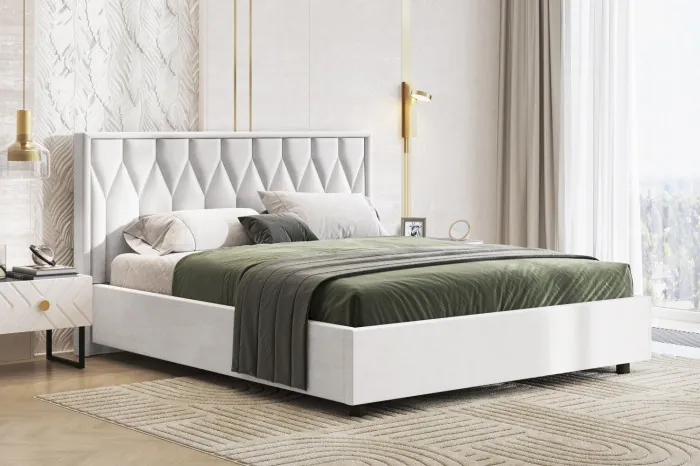 Кровать-10М с подъёмным основанием 1600 белая