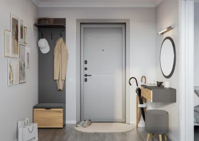 Модульная Прихожая Ома, набор №1, Графит/Дуб Тортуга, Simple 27