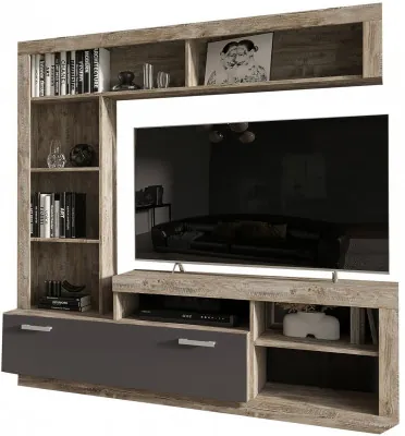 Ангара Центральная секция (Дуб Юкон / Графит)