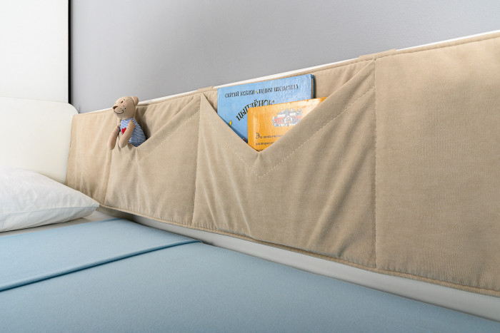 Эйп Детская № 2, цвет белый/дуб белый, сп. м. 800х1600 мм., б/м, основание есть, максимальная нагрузка 80 кг., рекомендуемая высота матраса 120 мм.