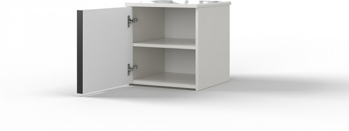 Модульная спальня "Агата" - Белый текстурный/Дуб полярный