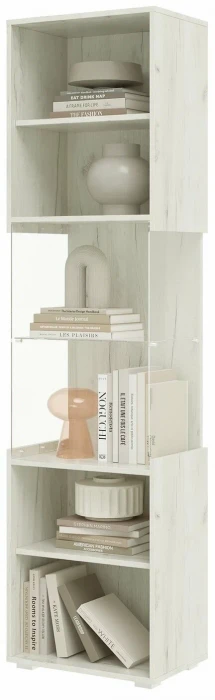 Алтея Пенал-стекло дуб крафт белый