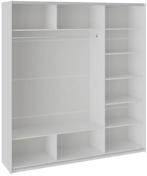 Траст СШК 2.210.70-13.11.13 Шкаф-купе 3-х дверный (2100x580x2300) (Белый снег,Зеркало/Белый снег/Зеркало)