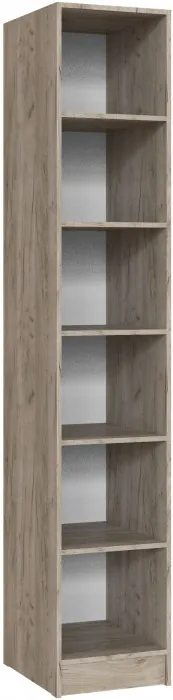 Пенал Вегас, Дуб крафт серый/Цемент