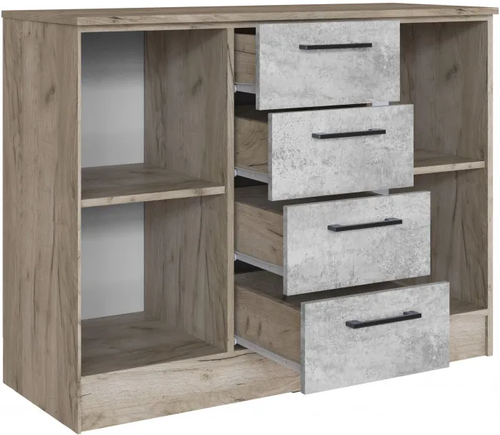 Спальня Вегас, композиция 5, Дуб крафт серый/Цемент