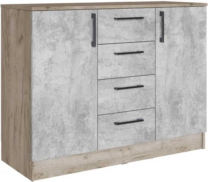 Спальня Вегас, композиция 5, Дуб крафт серый/Цемент