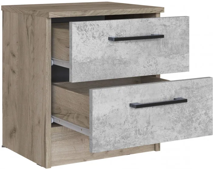 Спальня Вегас, композиция 1, Дуб крафт серый/Цемент