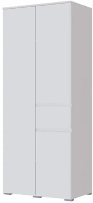 Плейона Шкаф 2-х створчатый белый