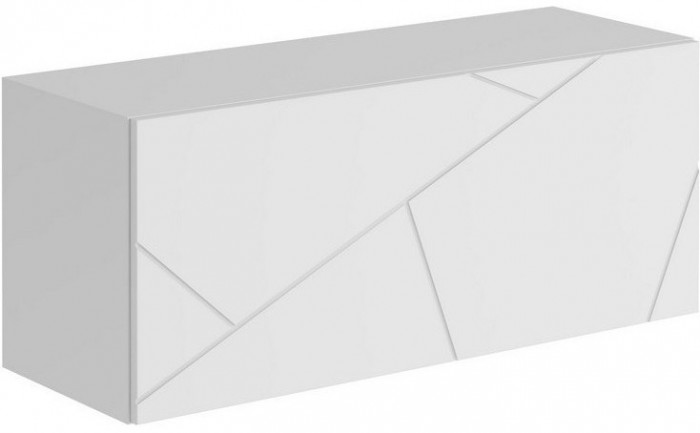 Модульная гостиная Гранж, композиция 3 (Белый (Шагрень)/Крафт золотой / Белый софт)