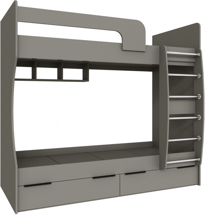 Кровать Мадрид (0,8) двухярусная, Мокко