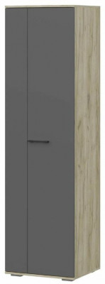 мс для прихожей Бостон ШК-600 дуб крафт серый/серый графит