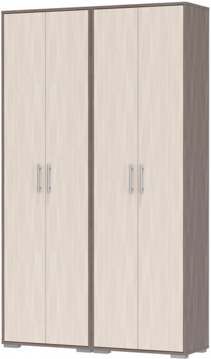 Два шкафа для одежды Домино 2-3430бод.тем/св, цвет бодега тёмный/бодега светлый, ШхГхВ 120х36х202 см.