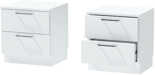Тумба-6 прикроватная напольная "Иннэс-7", Белый