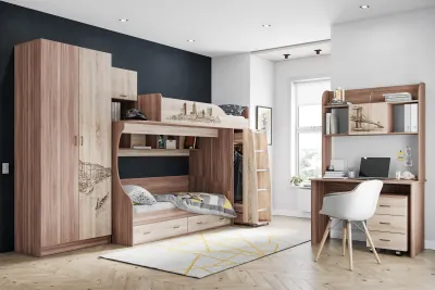 Подростковая Орион, набор 5, Ясень шимо/Дуб сонома