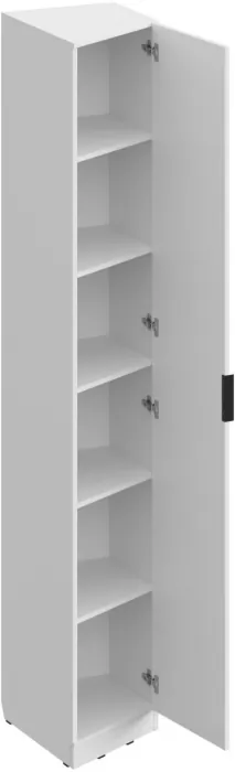 Шкаф-пенал угловой (скошенный) правый ШК-4120, Белый/Профиль МДФ Дуб вотан