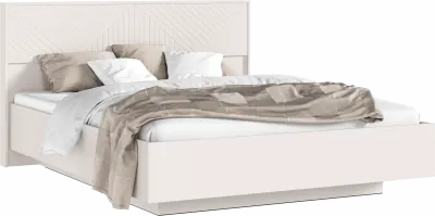 Флэш Кровать парящая 160 с ортопедом металл, кашемир