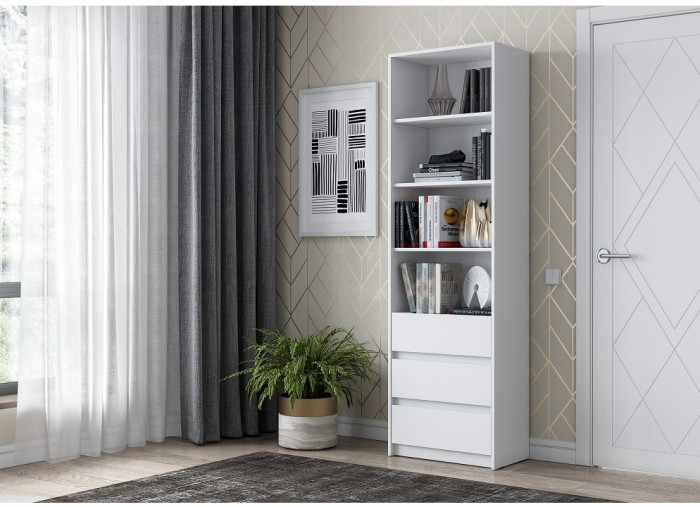 Стеллаж с ящиками Айден СТЛ06-600, белый